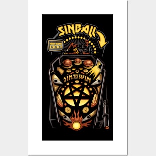 SINBALL - A Pinball Parody Posters and Art